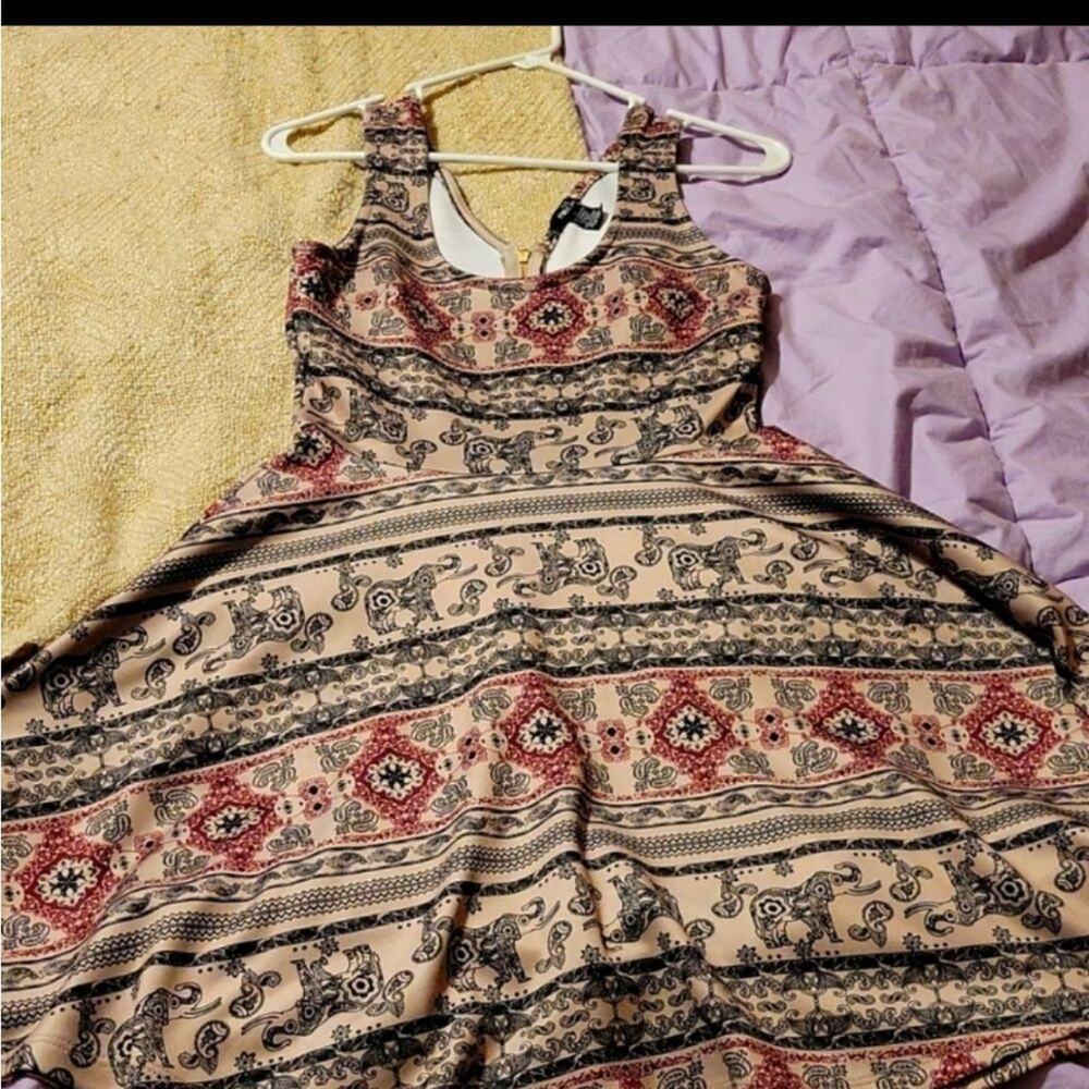 Mini Elephant skater dress